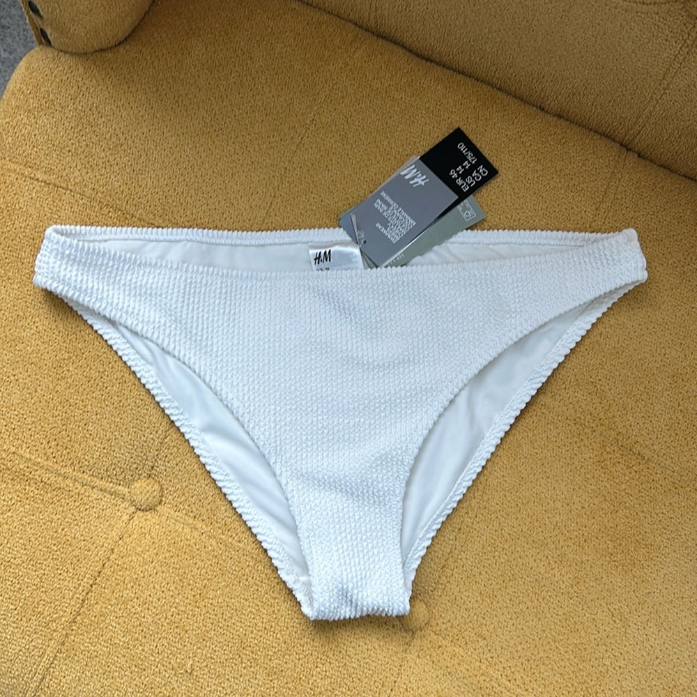 White H&M Bathing Suit Bottoms